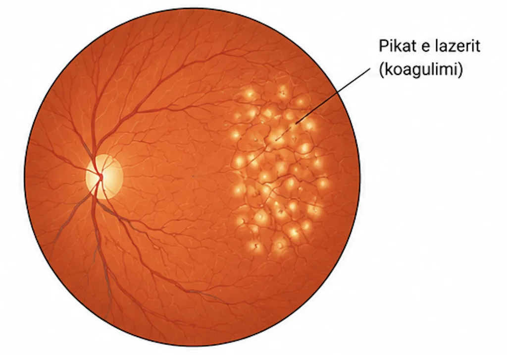 Lazer i aplikuar në retinë